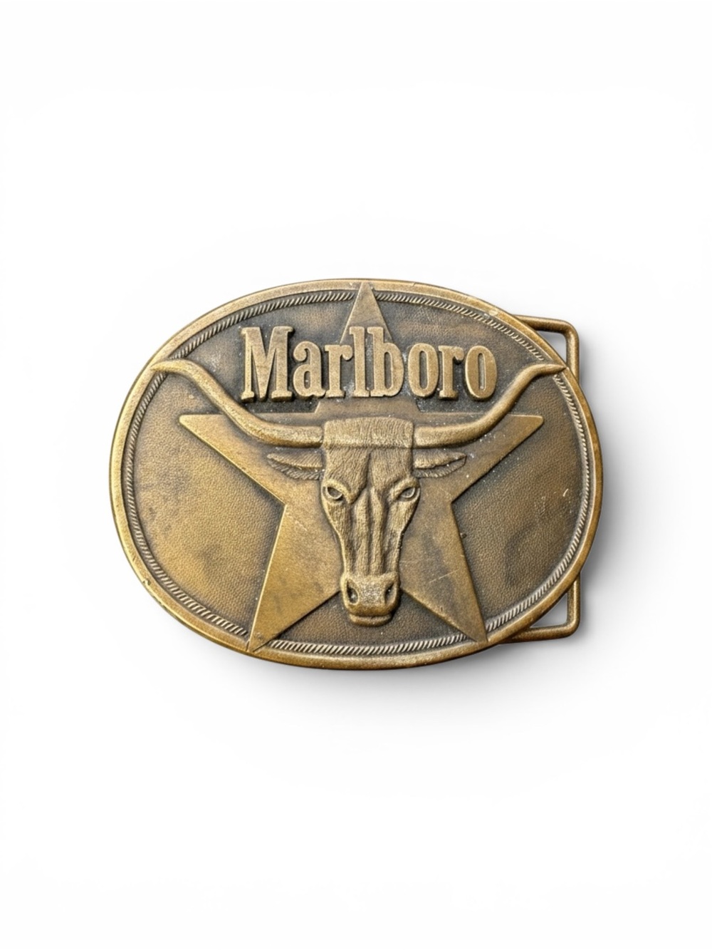 Vintage Brass Marlboro Belt Buckle